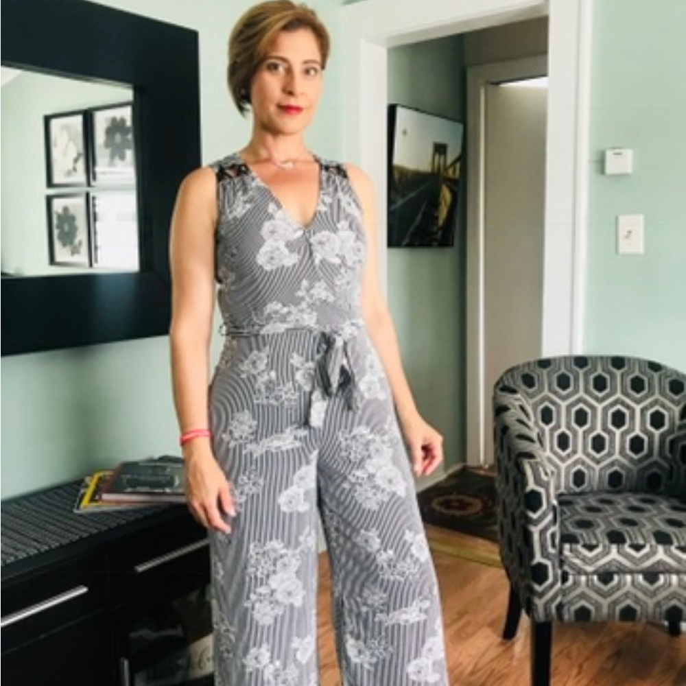 Dressy Jump Suite- wide leg